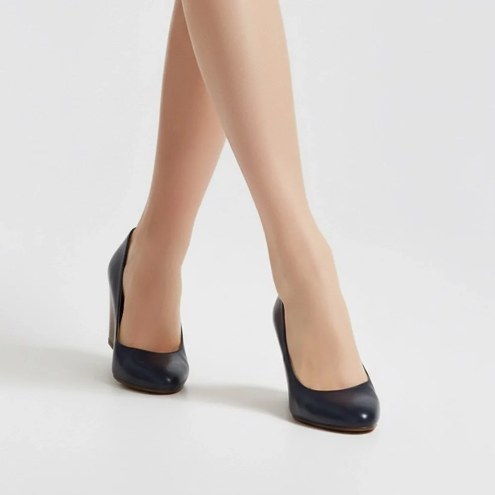 NWT Nine West Jazzin Almond Toe Wedges size9M blue vavy
